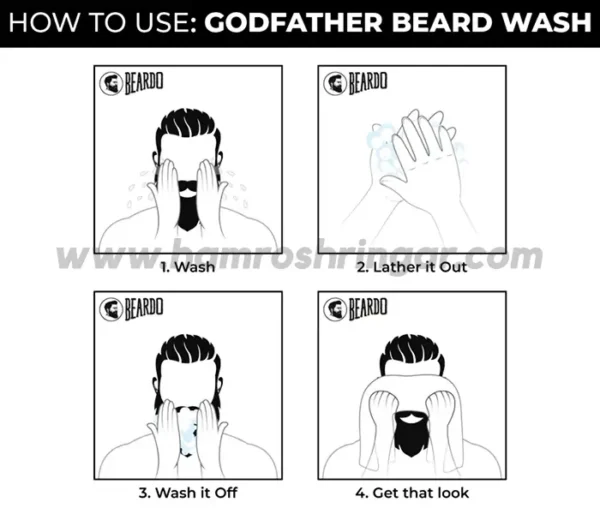 Beardo GodFather Beard Wash - How to Use