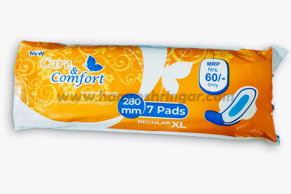 Care & Comfort Sanitary Pads (Regular XL ) 7 Pads Online Shopping in Nepal Shringar