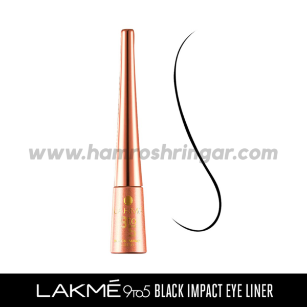 Lakme 9 To 5 Black Impact Eyeliner - 3.5 ml