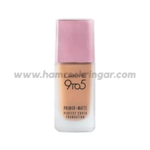 Lakme 9 To 5 Primer + Matte Perfect Cover Foundation (Cool Rose) - 25 ml