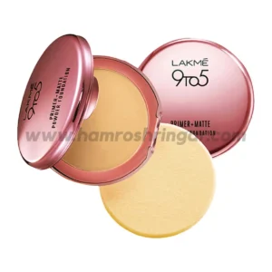 Lakme 9 To 5 Primer + Matte Powder Foundation Compact (Ivory Cream) - 9 g