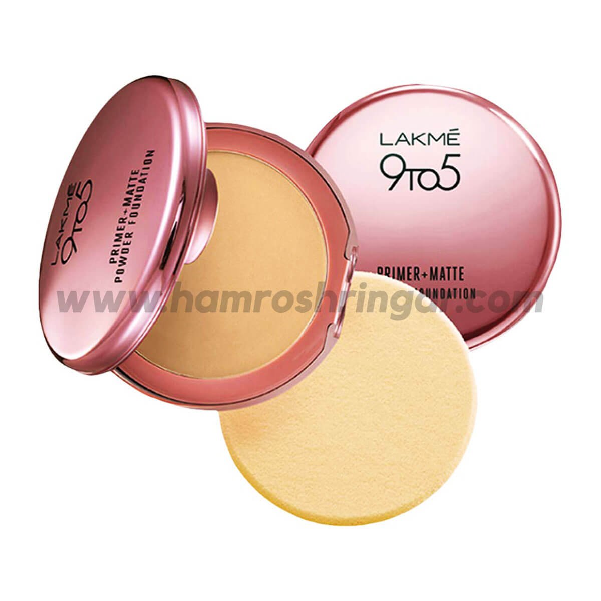 Lakme 9 To 5 Primer + Matte Powder Foundation Compact (Ivory Cream) 9