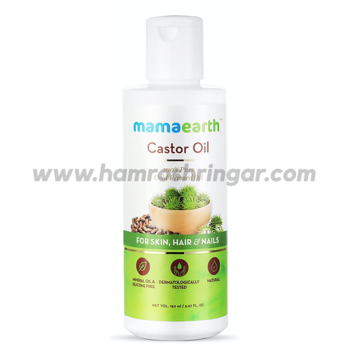 Mamaearth | Castor Oil with 100% Pure and Natural Cold-Pressed Oil ...