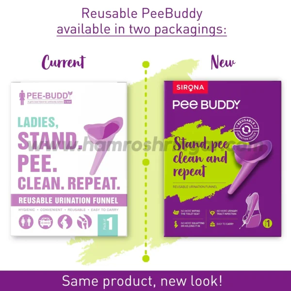 Peebuddy | Stand And Pee Reusable Portable Urination Funnel For Women - Available In Two Packaging