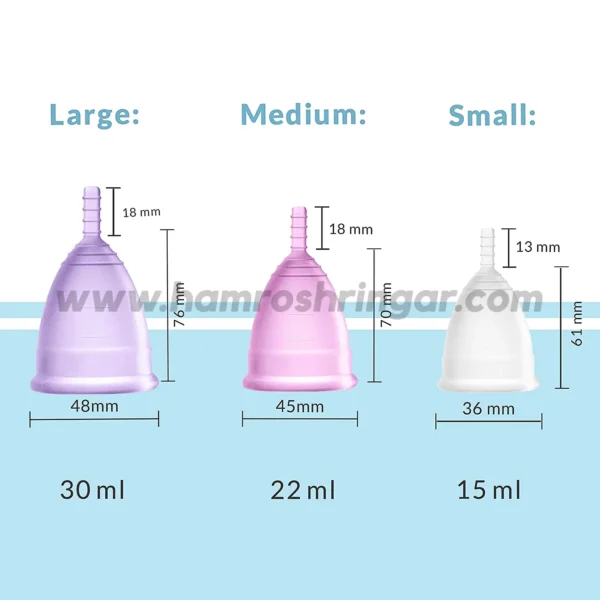 Sirona Reusable Menstrual Cup with Medical Grade Silicone - Size