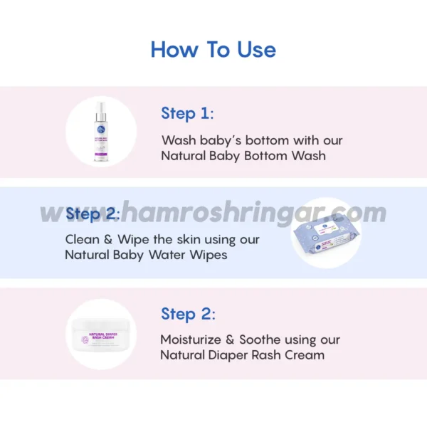 The Moms Co. Natural Diaper Rash Cream with Mono Cartons - How to Use