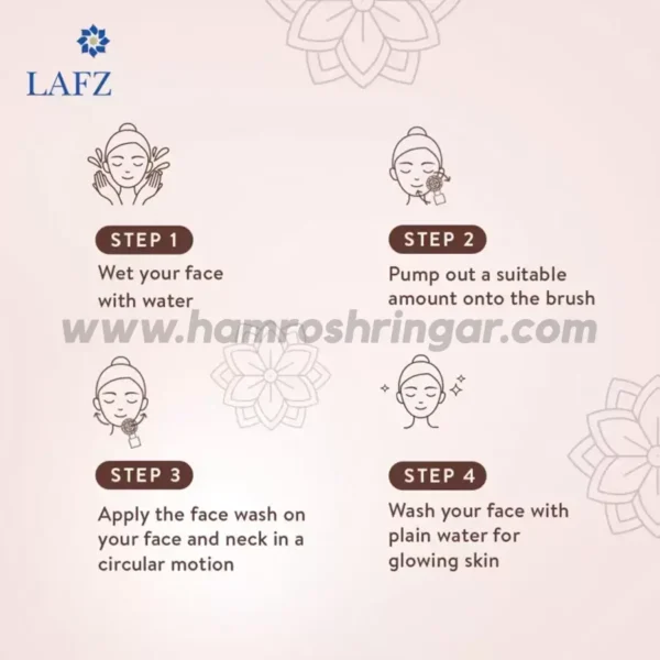 Lafz Caffeine Foaming Face Wash – How to Use