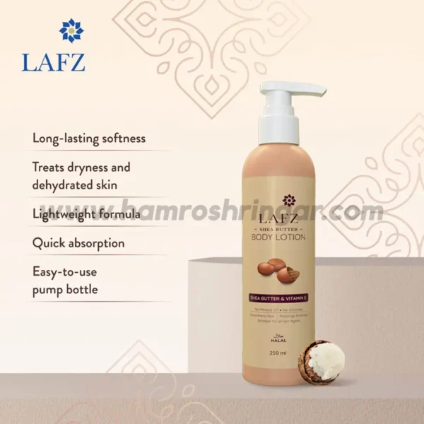 Lafz Shea Butter Body Lotion - Features