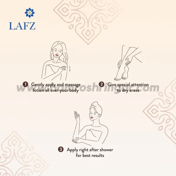Lafz Shea Butter Body Lotion - How to Use