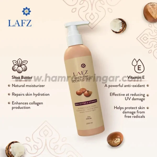 Lafz Shea Butter Body Lotion - Ingredients
