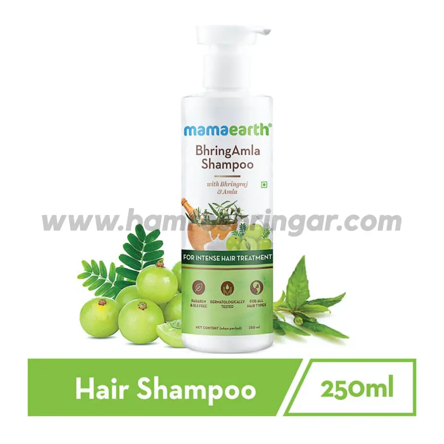 Mamaearth | BhringAmla Hair Shampoo with Bhringraj & Amla for Intense Hair  Treatment - 250 ml - Online Shopping in Nepal | Shringar Store | Shringar  Shop | Cosmetics Store | Cosmetics Shop | Online Store in Nepal