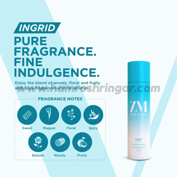 Zayn & Myza Body Spray Men | No Alcohol (Ingrid) - Pure Fragrance Fine Indulgence