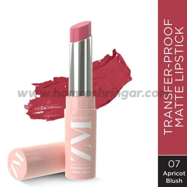 Zayn & Myza Transfer-Proof Power Matte Lipstick (Apricot Blush) - 3.2 g
