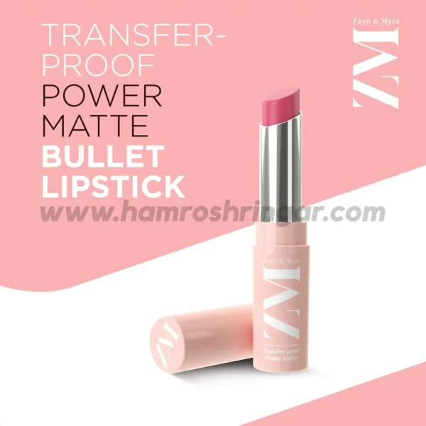 Zayn & Myza Transfer-Proof Power Matte Lipstick (Apricot Blush) - Bullet Lipstick