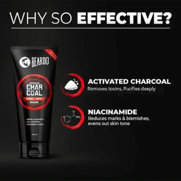 Beardo Activated Charcoal Peel Off Mask - Why So Effective?