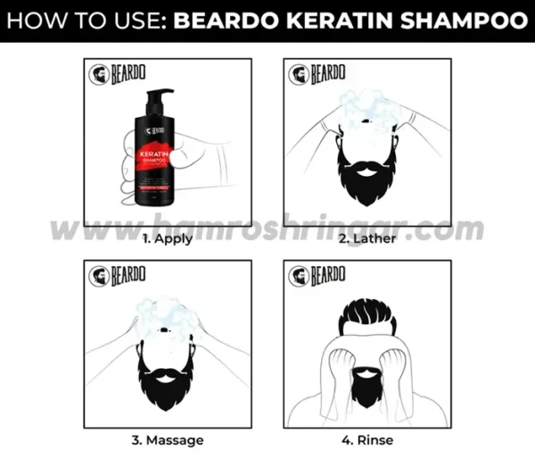 Beardo Keratin Shampoo for Men - How to Use