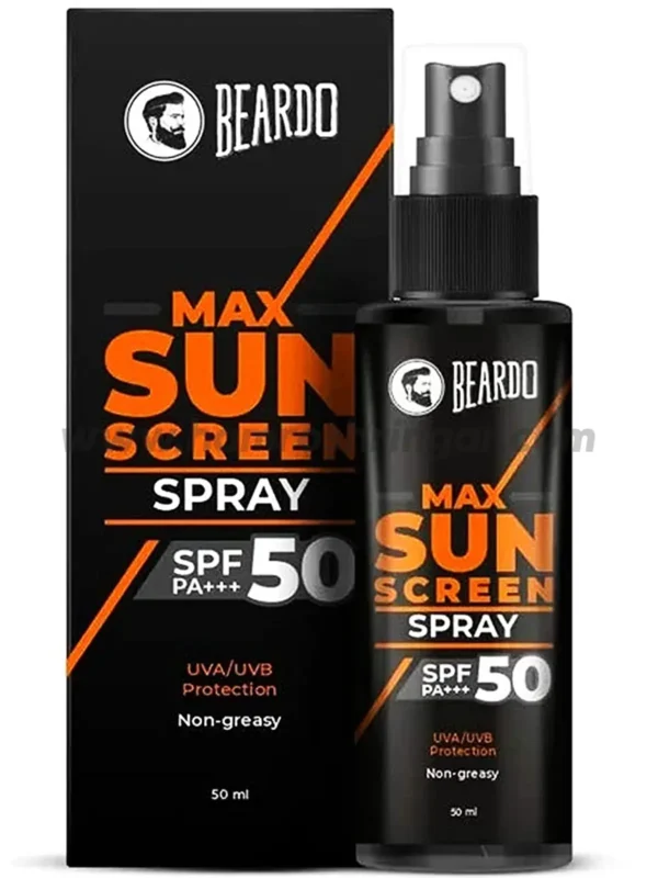 Beardo Max Sunscreen Spray (SPF 50) for Men - 50 ml