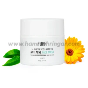 Furr 2% Salicylic Acid & Green Tea Anti Acne Face Mask - 50 g