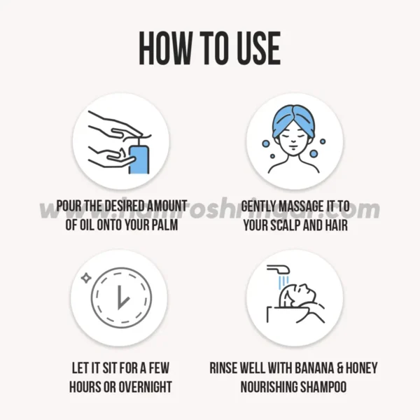 Furr Banana and Amla Nourishing Hair Oil - How to Use