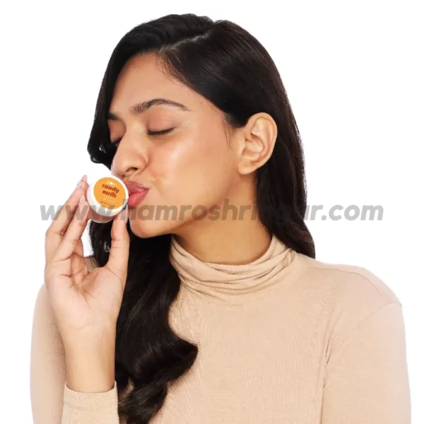 Plum Candy Melts Vegan Lip Balm (Caramel Craving) - Model