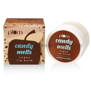 Plum Candy Melts Vegan Lip Balm (Cookies and Cream) - 12 g