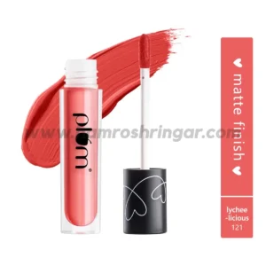 Plum | Matte in Heaven Liquid Lipstick | Lychee Licious 121 (Pink Nude) - 4.5 ml