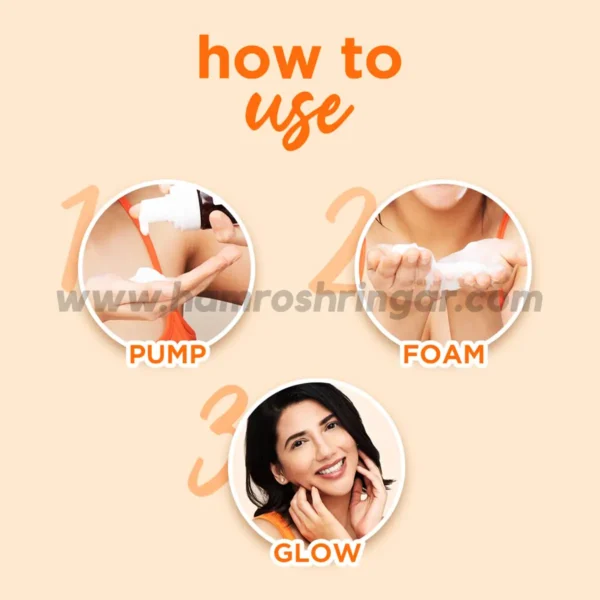 Plum Vitamin C Foaming Face Wash with Mandarin - How to Use