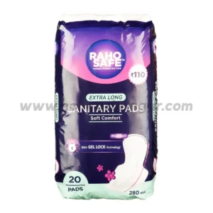 Raho Safe Sanitary Pad Extra Long with Biodegradable Disposable Bags - Pack of 20