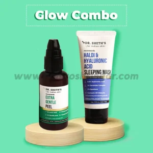 Dr. Sheth’s Glow Combo (Extra Gentle Peel - 50 ml & Haldi & Hyaluronic Acid Sleeping Mask - 40 gm)