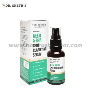 Dr. Sheth's Neem & BHA Spot Clarifying Serum with 2% Salicylic Acid, Niacinamide, Tea Tree Oil - Pore Cleansing & Anti Acne - 30 ml