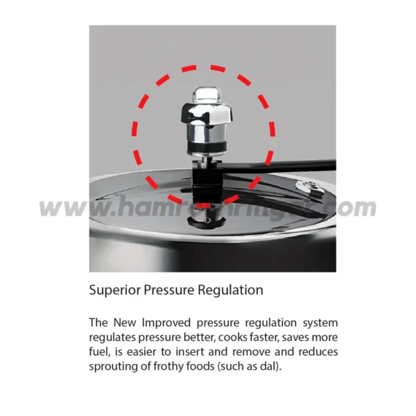 Baltra Foodie | BPC HA350AI Pressure Cooker - Superior Pressure Regulation