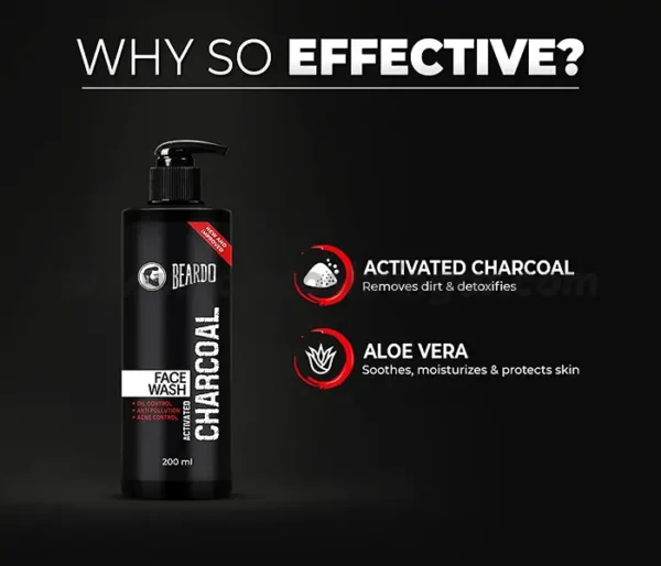 Beardo Activated Charcoal Face Wash - Why so Effective?