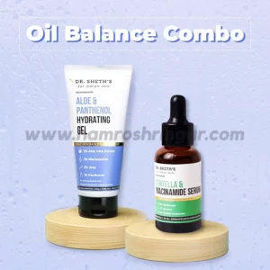 Dr. Sheth’s Oil Balance Combo (Centella and Niacinamide Serum - 30 ml & Aloe and Panthenol Hydrating Gel - 50 gm)