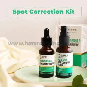 Dr. Sheth’s Spot Correction Kit (Ashwagandha & Alpha Arbutin Serum - 30 ml & Neem & BHA Spot Clarifying Serum - 30 ml)