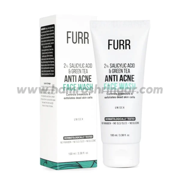 Furr 2% Salicylic Acid & Green Tea Anti Acne Face Wash - 100 ml