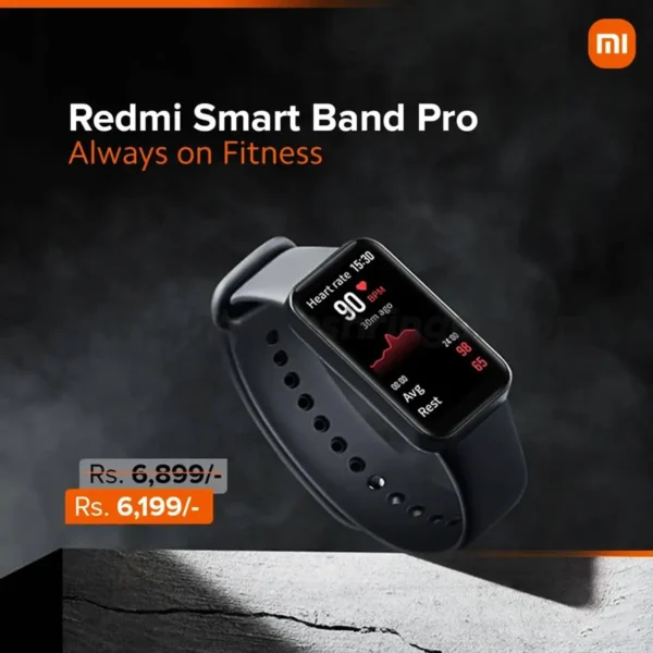 Redmi Smart Band Pro with Full AMOLED Display - SpO₂ Tracking, Sleep Monitoring & Stress Monitoring