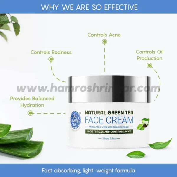 The Moms Co. Natural Green Tea Face Cream - Why we are so effective