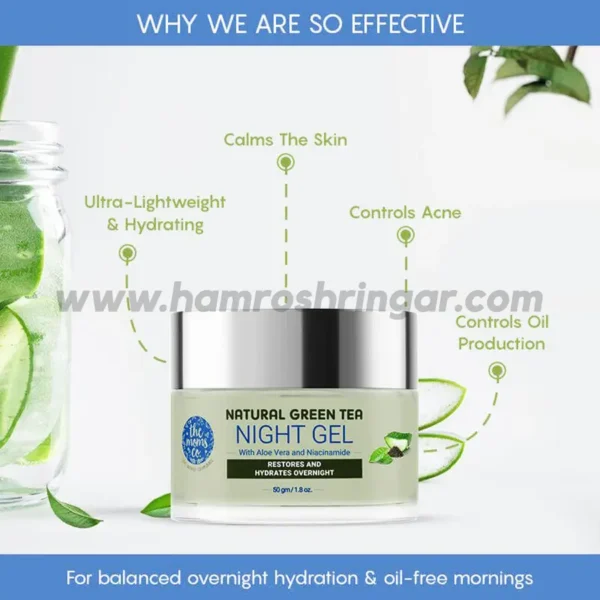 The Moms Co. Natural Green Tea Night Gel - Why we are so effective