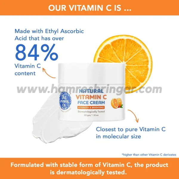 The Moms Co. Natural Vitamin C Face Cream - Our Vitamin C is