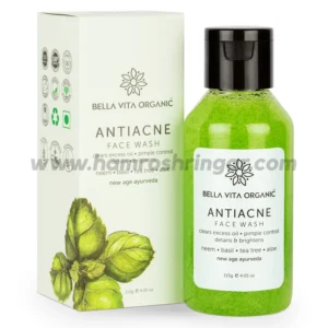 Bella Vita Organic Anti Acne Face Wash for Oil Control with Neem, Basil, Tea Tree and Aloe - 115 gm
