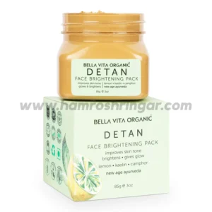 Bella Vita Organic Detan Face Pack for Glowing Skin, Blemishes, Pigmentation & Brightening - 85 gm
