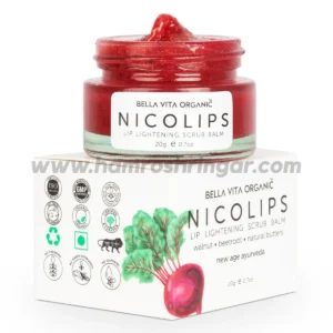 Bella Vita Organic Nico Lips Lip Lightening Scrub for Dark, Dry, Chapped & Damaged Lips - 20 gm