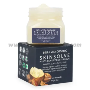 Bella Vita Organic Skin Solve Multi Benefit Face Cream | Body Butter for Dry Skin | Stretch Marks | Tattoo Balm | Rash Relief - 85 gm