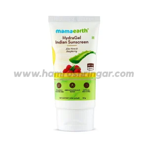 Mamaearth | HydraGel Indian Sunscreen with Aloe Vera and Raspberry for Sun Protection - 50 g
