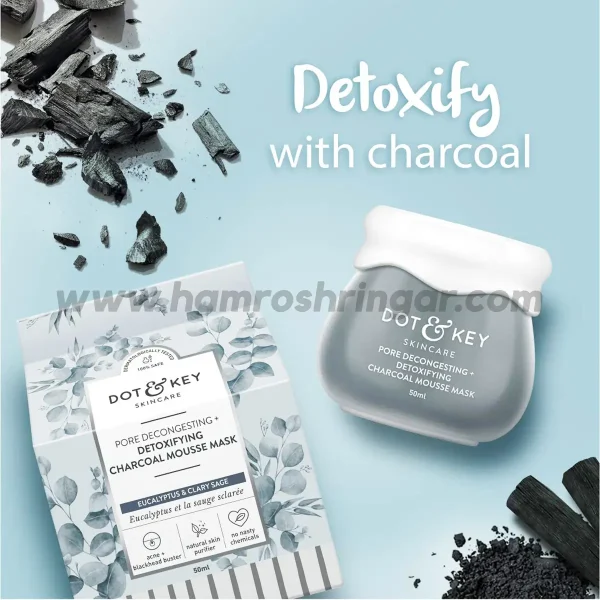 Dot & Key Pore Decongesting + Detoxifying Charcoal Mousse Mask - Detoxify with Charcoal