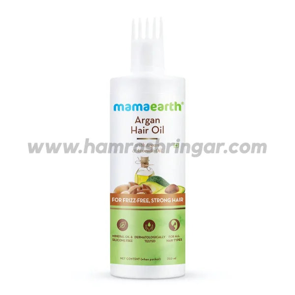 Mamaearth | Argan Hair Oil with Argan Oil and Avocado Oil for Frizz-Free and Stronger Hair
