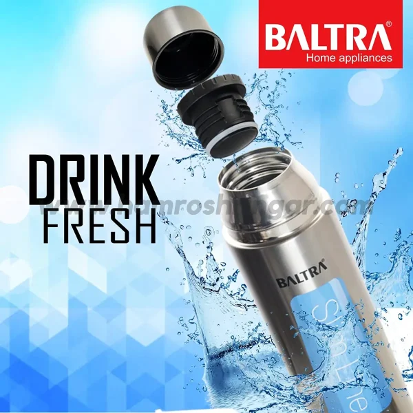 Baltra Bullet Stainless Steel Vacuum Flask - Drink Fresh