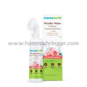 Mamaearth | Micellar Water Foaming Makeup Remover with Rose Water and Glycolic Acid for Makeup Cleansing - 150 ml
