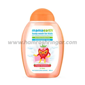 Mamaearth | Super Strawberry Body Wash for Kids with Strawberry and Oat Protein - 300 ml