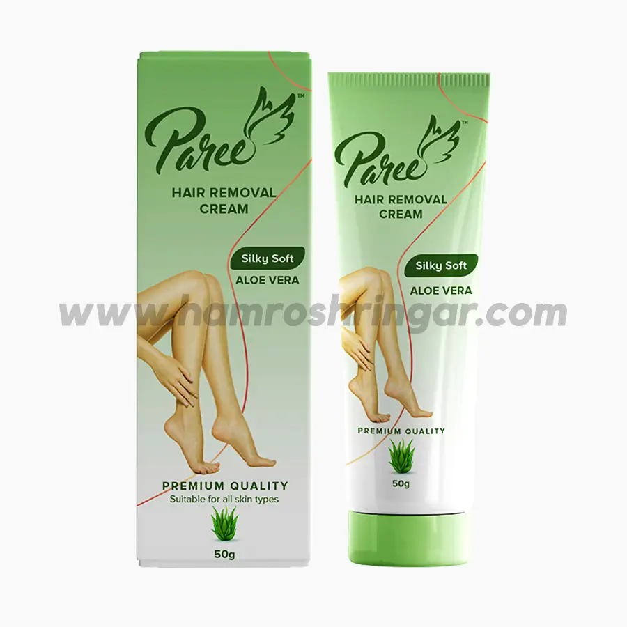 Paree Hair Removal Cream Silky Soft with Aloe Vera | For Sensitive Skin - 50 g - Online Shopping in Nepal | Shringar Store | Shringar Shop | Cosmetics Store | Cosmetics Shop | Online Store in Nepal Paree Hair Removal Cream Silky Soft with Aloe Vera | For Sensitive Skin - 50 g - Online Shopping in Nepal | Shringar Store | Shringar Shop | Cosmetics Store | Cosmetics Shop | Online Store in Nepal